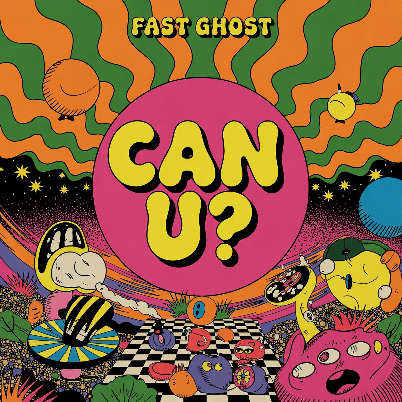 70s psychedelic illustration style.